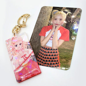 Kim Lip Epoxy Holographic Keychain