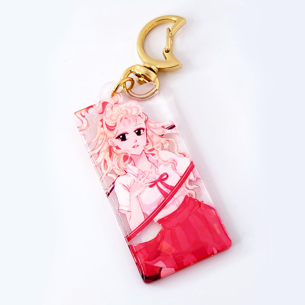 Kim Lip Epoxy Holographic Keychain